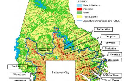 Map of Baltimore County & 1st-tier Suburbs