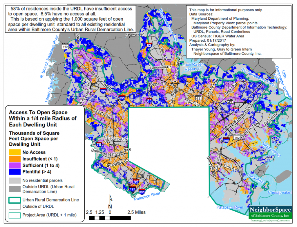 Open Space Deficit Map