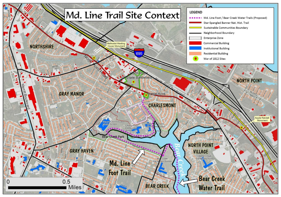 Md Line Trail Site Map